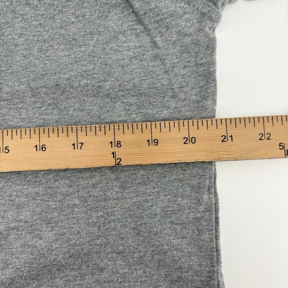 Vintage YKK Old Navy Stripe Sleeve Long Sleeve T-Shirt Size Medium Gray - Picture 7 of 9